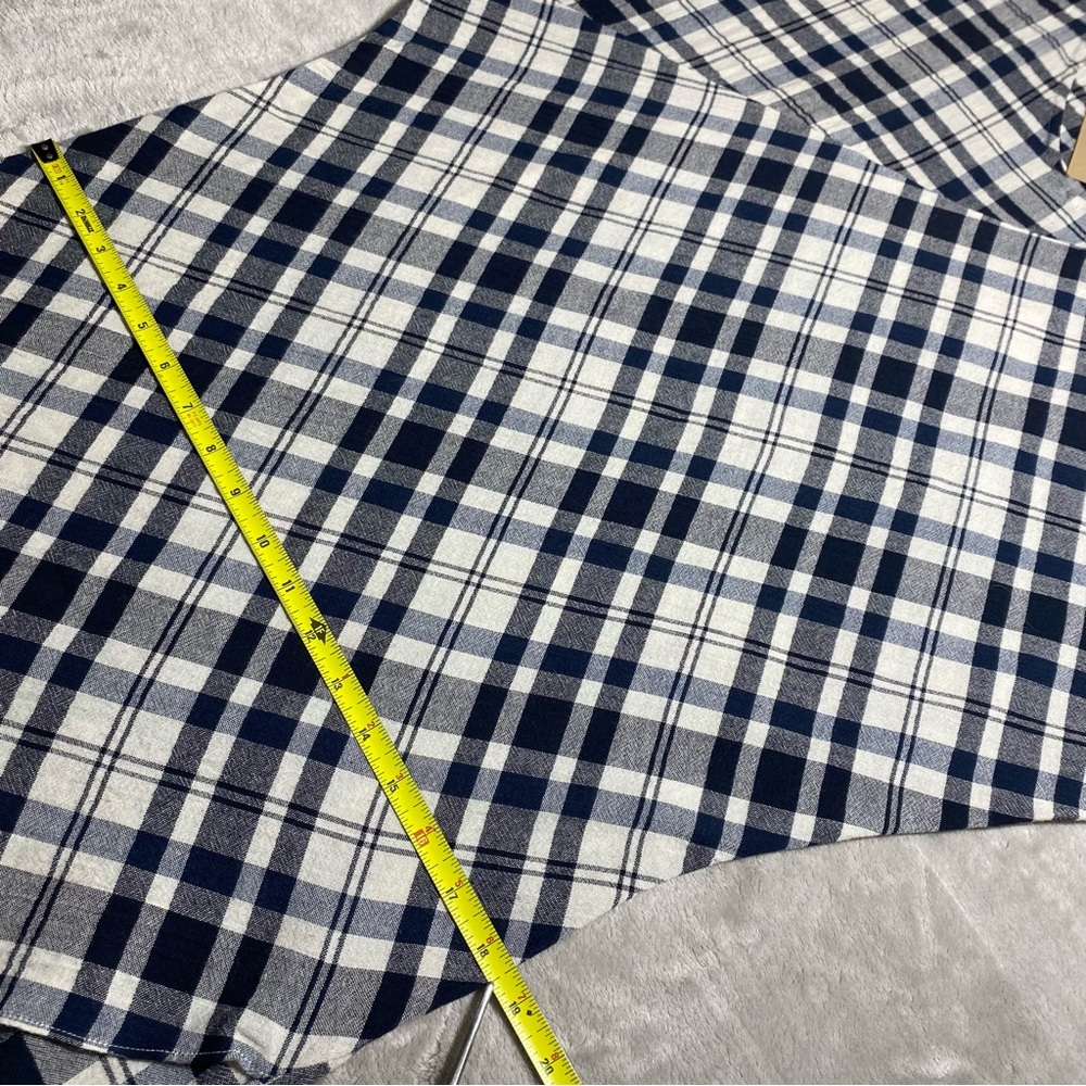 NWT RACHEL COMEY sz 6 Grateful Midi Dress 100% Cotton Plaid V-neck Short Sleeve - Picture 11 of 16